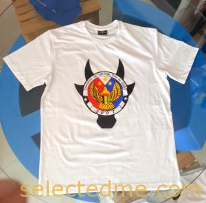 T Shirts Printing Dubai - Cotton T-shirt round neck with screen printing in Dubai